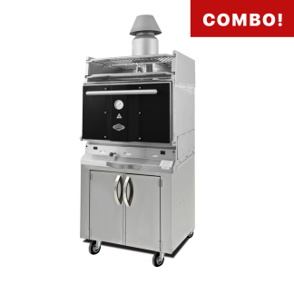 Charcoal Oven Combo2-710mm With Cabinet & Top Grid